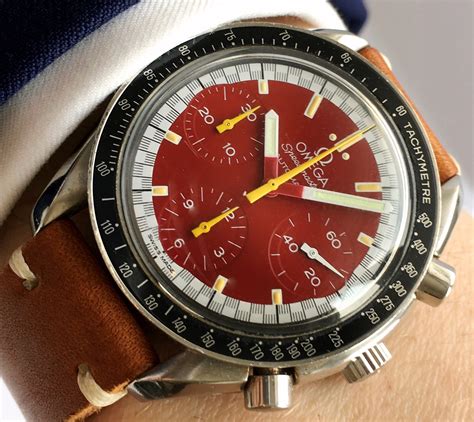 omega speedmaster schumacher red.